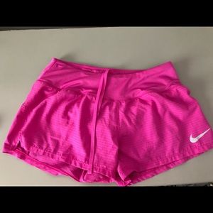 Hot pink nike shorts